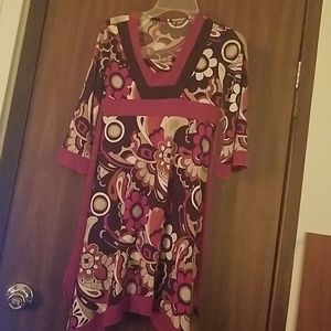 Girl's dress with ribbon